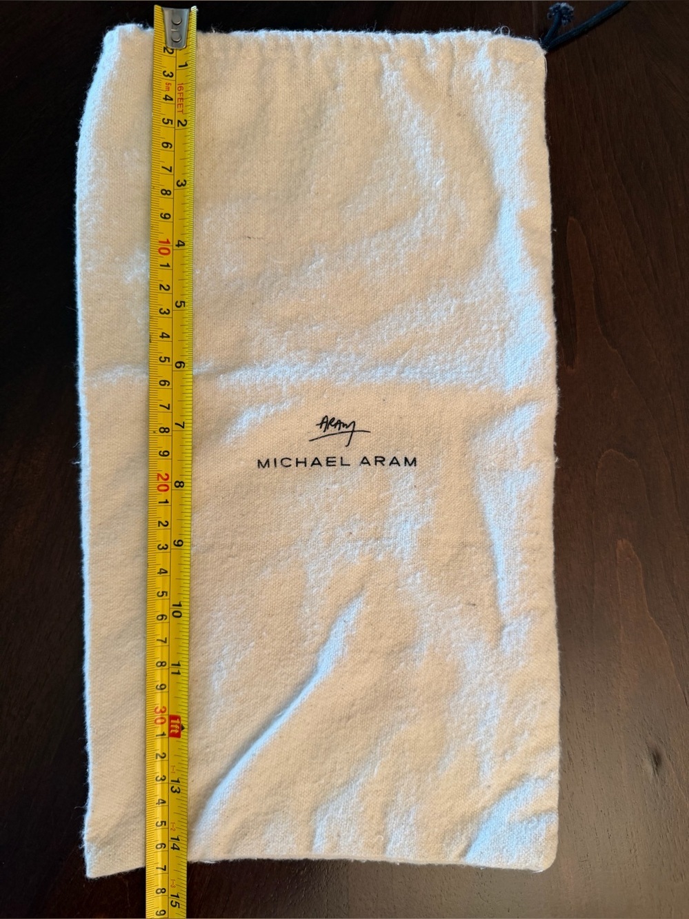 Michael Aram Drawstring Bag 19x9 - Picture 2 of 3